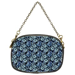 Blue Flowers 001 Chain Purse (two Sides) by DinkovaArt