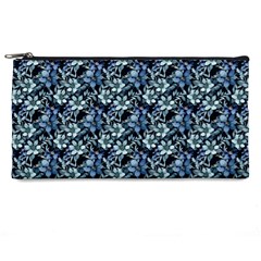 Blue Flowers 001 Pencil Case by DinkovaArt