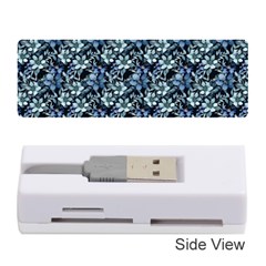 Blue Flowers 001 Memory Card Reader (stick) by DinkovaArt