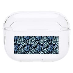 Blue Flowers 001 Hard Pc Airpods Pro Case by DinkovaArt