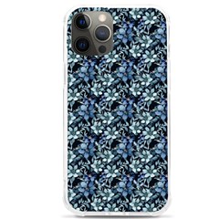 Blue Flowers 001 Iphone 12 Pro Max Tpu Uv Print Case by DinkovaArt