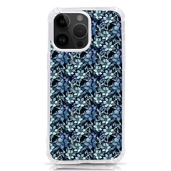 Blue Flowers 001 Iphone 14 Pro Max Tpu Uv Print Case by DinkovaArt