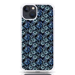 Blue Flowers 001 Iphone 13 Tpu Uv Print Case by DinkovaArt