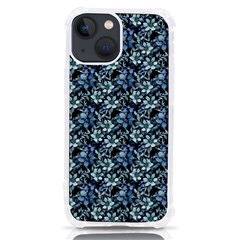 Blue Flowers 001 Iphone 13 Mini Tpu Uv Print Case by DinkovaArt