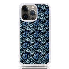 Blue Flowers 001 Iphone 13 Pro Tpu Uv Print Case by DinkovaArt