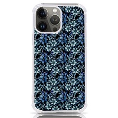 Blue Flowers 001 Iphone 13 Pro Max Tpu Uv Print Case by DinkovaArt