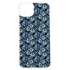 Blue Flowers 001 Iphone 15 Pro Tpu Uv Print Case