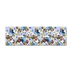 Blue Flowers Sticker Bumper (100 Pack) by DinkovaArt