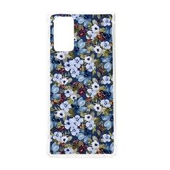 Blue Flowers 2 Samsung Galaxy Note 20 Tpu Uv Case by DinkovaArt