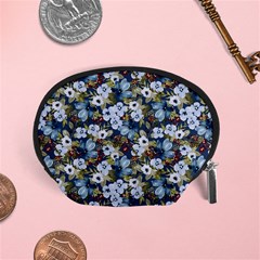 Blue Flowers Blue Flowers 2 Accessory Pouch (small) by DinkovaArt