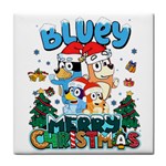 Bluey birthday Tile Coaster Front