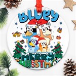 Bluey birthday Ornament (Round) Front