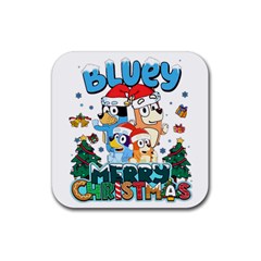 Bluey Birthday Rubber Coaster (square) by avitendut