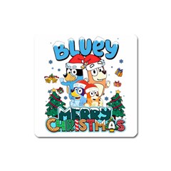 Bluey Birthday Square Magnet by avitendut