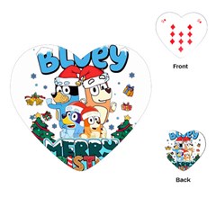 Bluey Birthday Playing Cards Single Design (heart) by avitendut