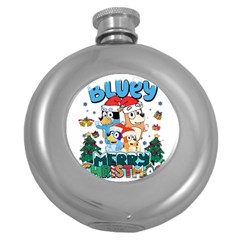 Bluey Birthday Round Hip Flask (5 Oz) by avitendut