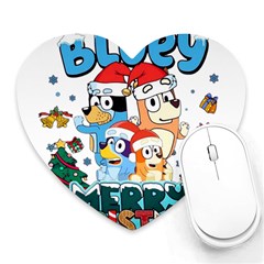 Bluey Birthday Heart Mousepad by avitendut