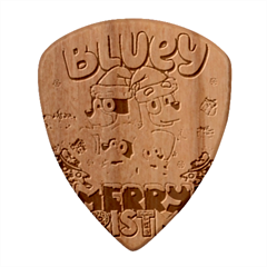 Bluey Birthday Wood Guitar Pick (set Of 10) by avitendut