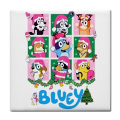 Bluey Christmas Tile Coaster by avitendut