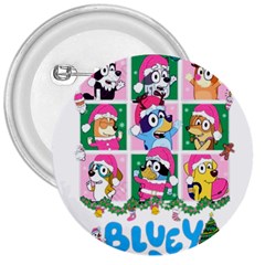 Bluey Christmas 3  Buttons by avitendut