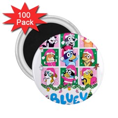 Bluey Christmas 2 25  Magnets (100 Pack)  by avitendut