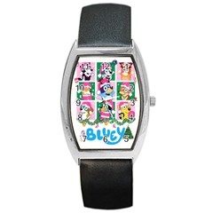 Bluey Christmas Barrel Style Metal Watch by avitendut