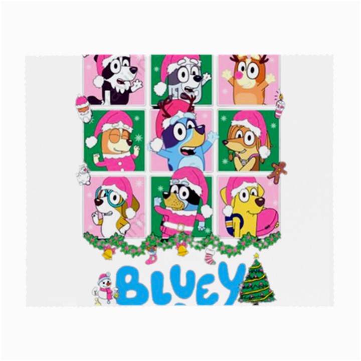 bluey christmas Small Glasses Cloth