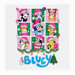 Bluey Christmas Medium Glasses Cloth by avitendut