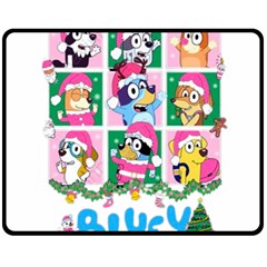 Bluey Christmas Fleece Blanket (medium) by avitendut