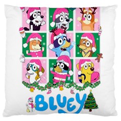 Bluey Christmas Large Cushion Case (two Sides) by avitendut