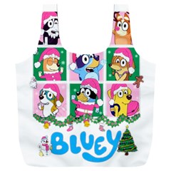 Bluey Christmas Full Print Recycle Bag (xxl) by avitendut