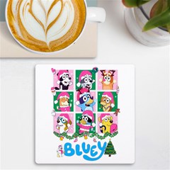 Bluey Christmas Uv Print Square Tile Coaster  by avitendut