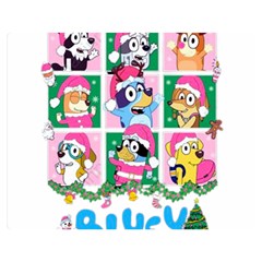 Bluey Christmas Premium Plush Fleece Blanket (medium) by avitendut