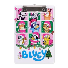 Bluey Christmas A5 Acrylic Clipboard by avitendut