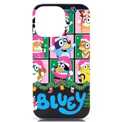 Bluey Christmas Iphone 14 Pro Max Black Uv Print Case by avitendut