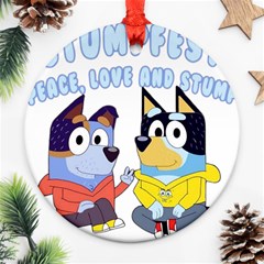 Stumpfest Bluey Ornament (round) by avitendut