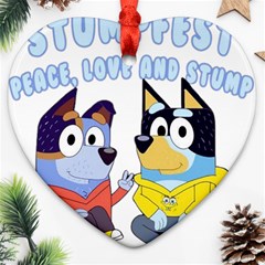 Stumpfest Bluey Ornament (heart) by avitendut