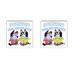 Stumpfest Bluey Cufflinks (square) by avitendut