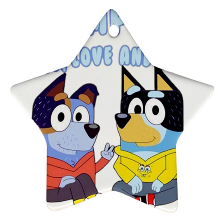 stumpfest bluey Star Ornament (Two Sides)