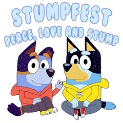 Stumpfest Bluey Play Mat (rectangle) by avitendut