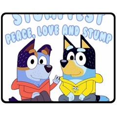 Stumpfest Bluey Two Sides Fleece Blanket (medium) by avitendut