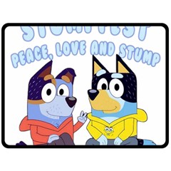 Stumpfest Bluey Two Sides Fleece Blanket (large) by avitendut