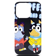 Stumpfest Bluey Iphone 14 Pro Black Uv Print Case by avitendut