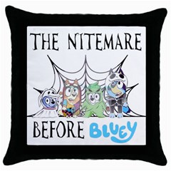 Bluey Halloween Throw Pillow Case (black) by avitendut