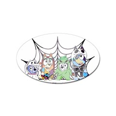 Bluey Halloween Sticker Oval (100 Pack) by avitendut