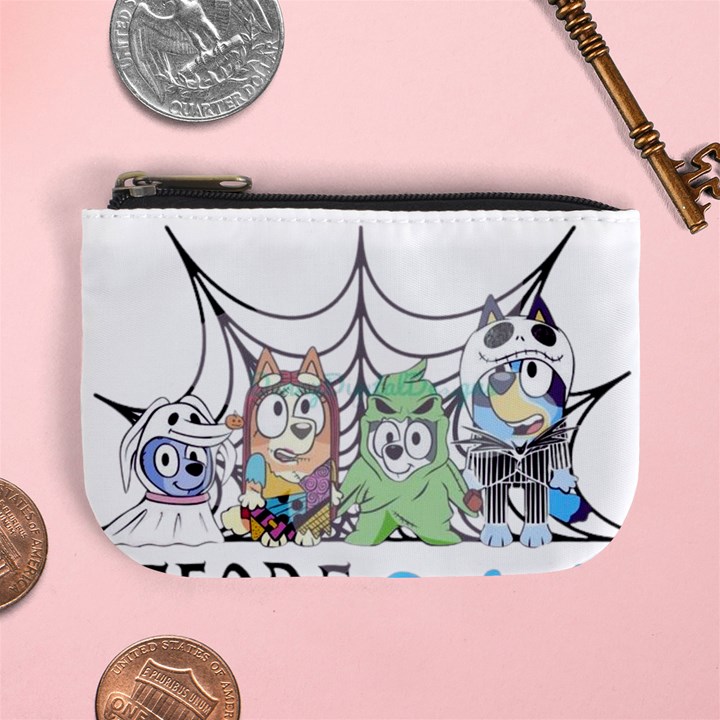 bluey halloween Mini Coin Purse