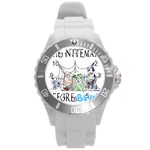 bluey halloween Round Plastic Sport Watch (L) Front