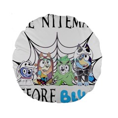 Bluey Halloween Standard 15  Premium Round Cushions by avitendut