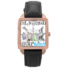 Bluey Halloween Rose Gold Leather Watch  by avitendut