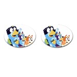 bluey Cufflinks (Oval) Front(Pair)